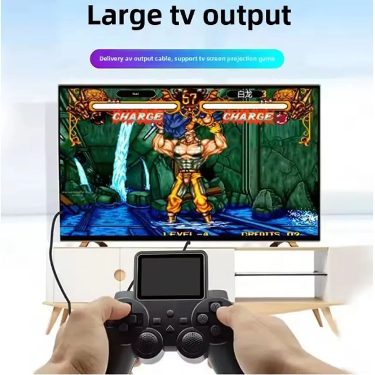 CONTROLE GAMER COM TELA 520 JOGOS - Foto 2