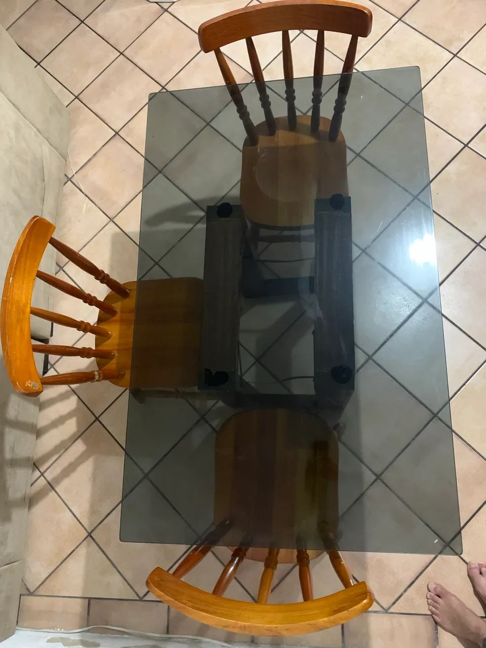 Mesa com vidro fume  - Foto 2