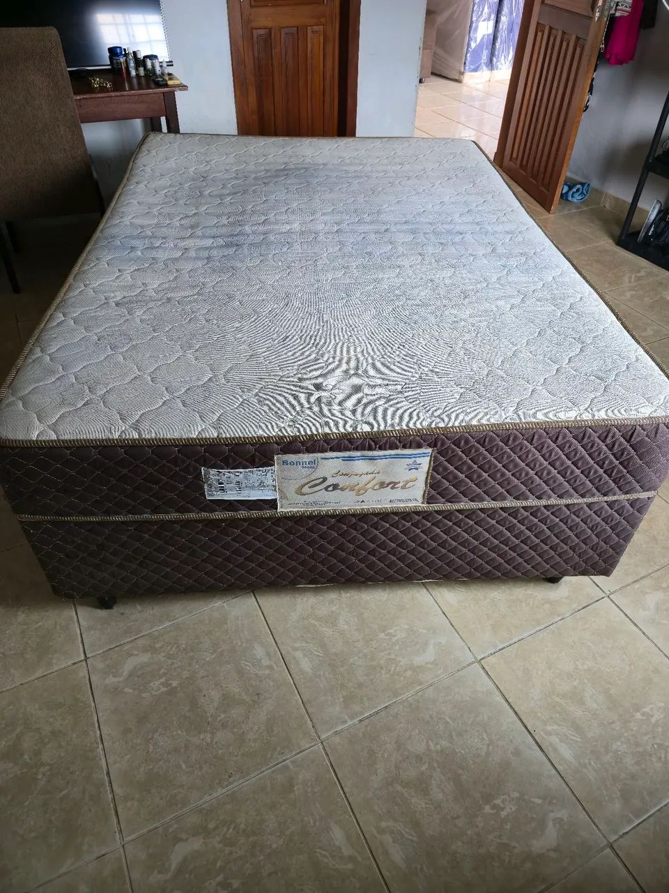 Vendo cama box pra casal - Foto 3