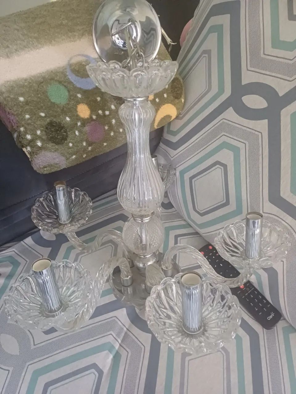 Lustre de vidro chique - Foto 4
