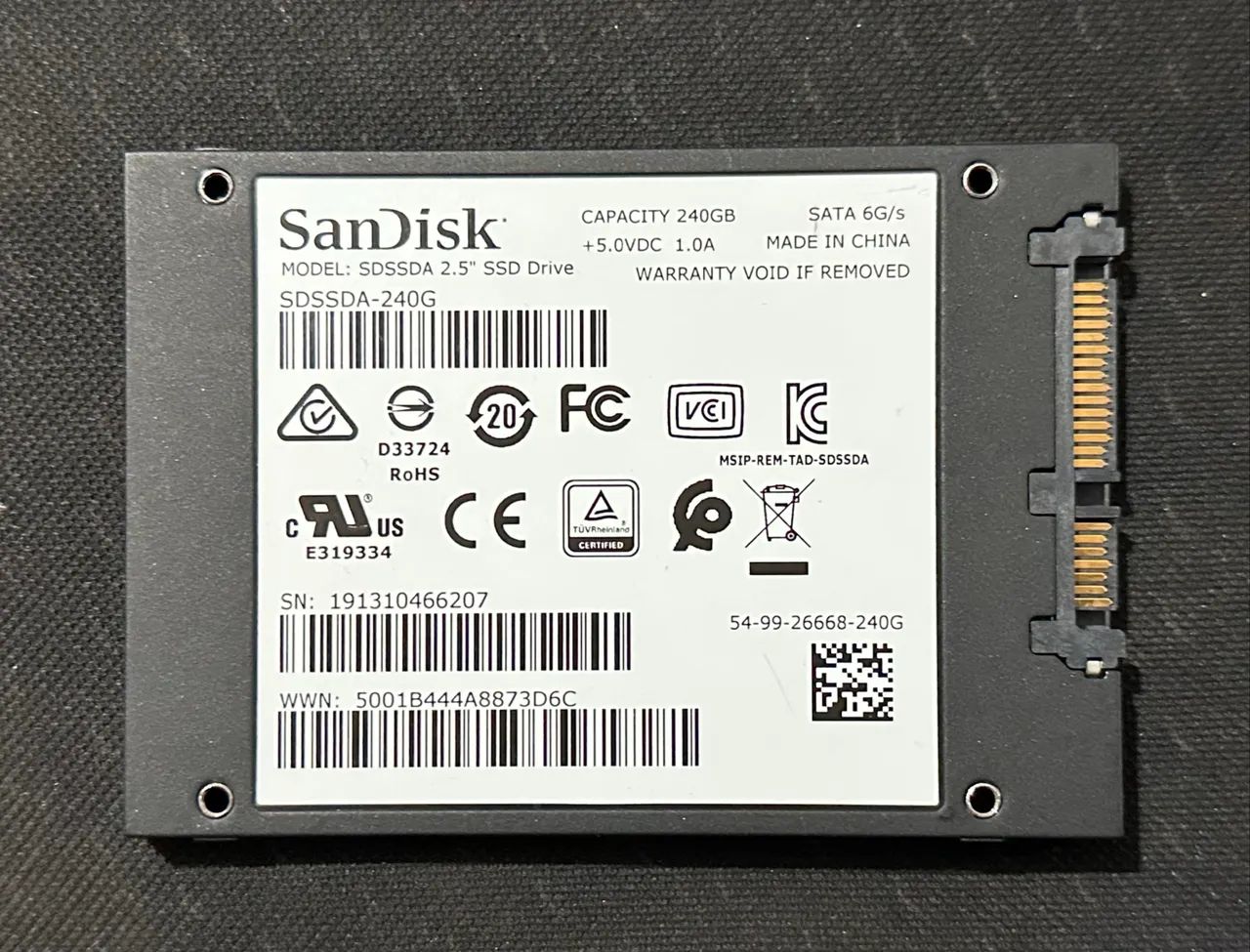 SSD Sata 240GB Sandisk - Foto 2