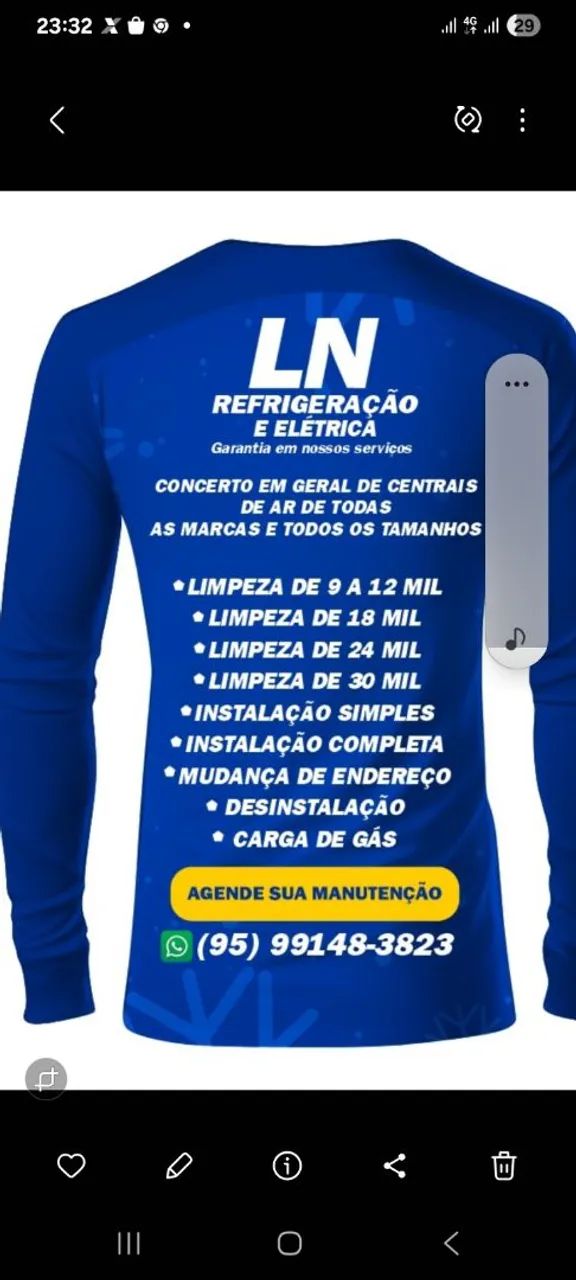 Limpeza de central de ar 