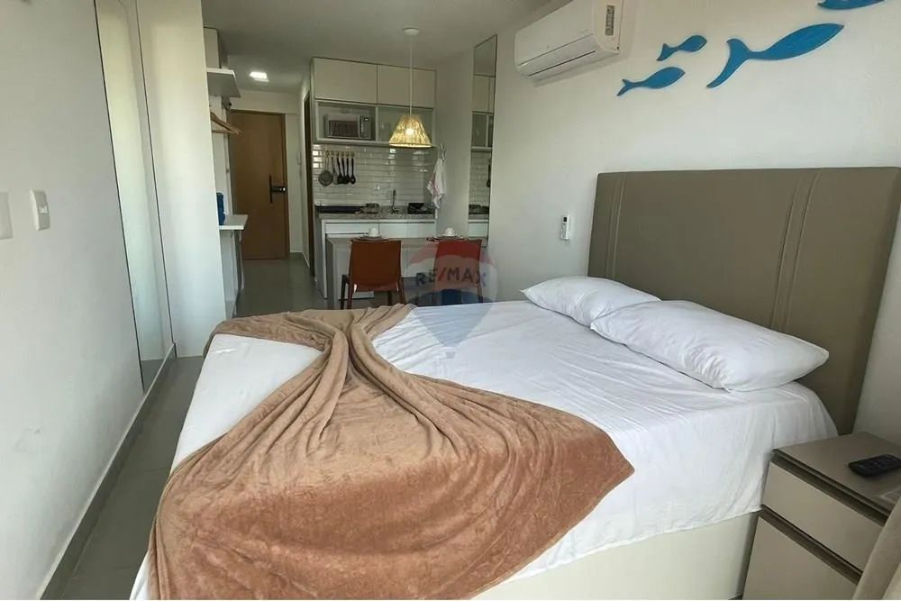 Apartamento com 26m², Mobiliado e Decorado - Praia do Cupe, Pernambuco - Foto 4