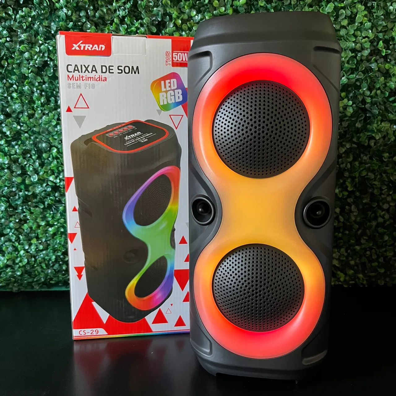 Caixa de Som Bluetooth RGB Grande Portátil com Entrega Rápida! - Foto 4