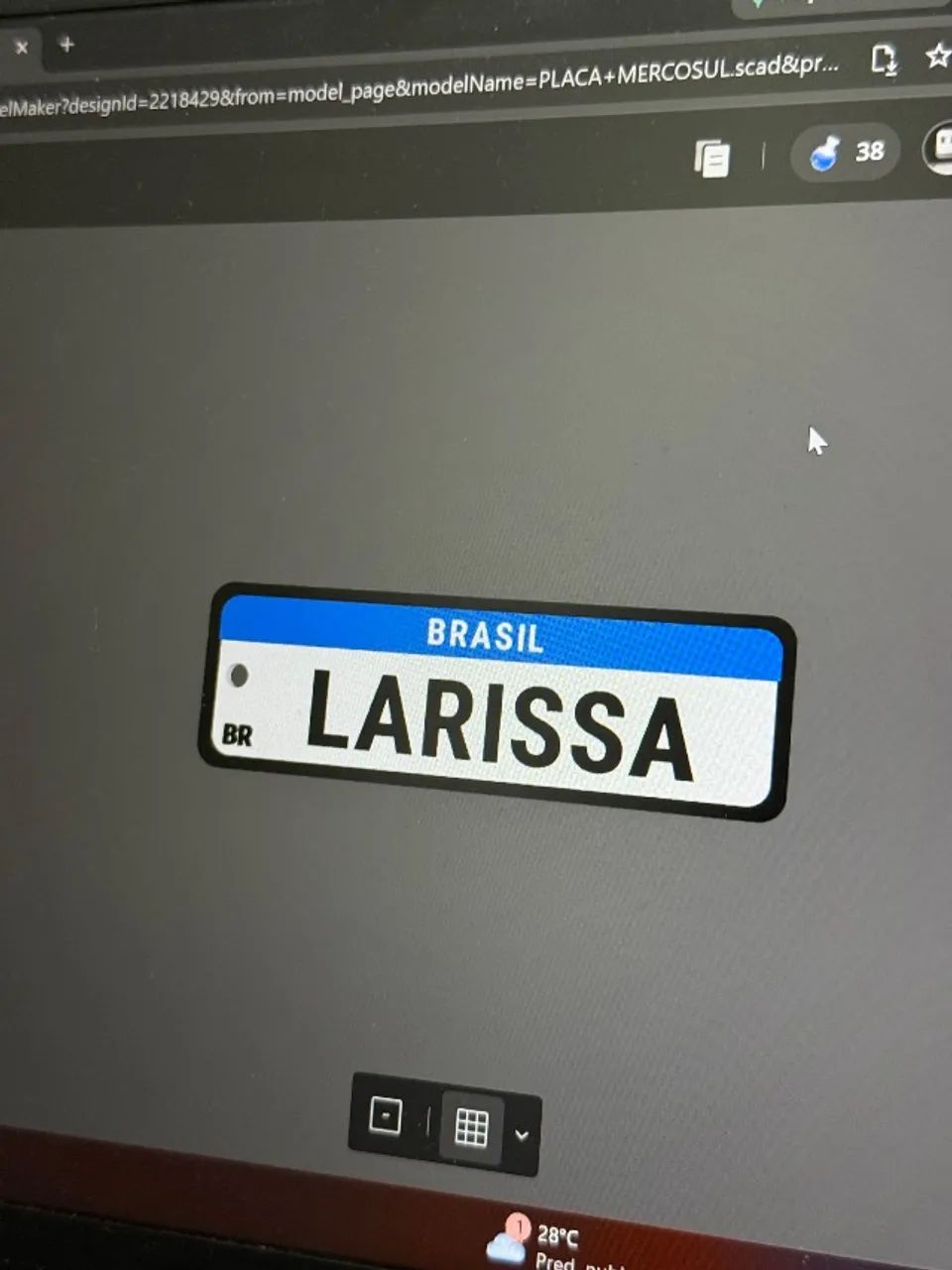 Impressão 3D - Chaveiros e letras personalizados  - Foto 4