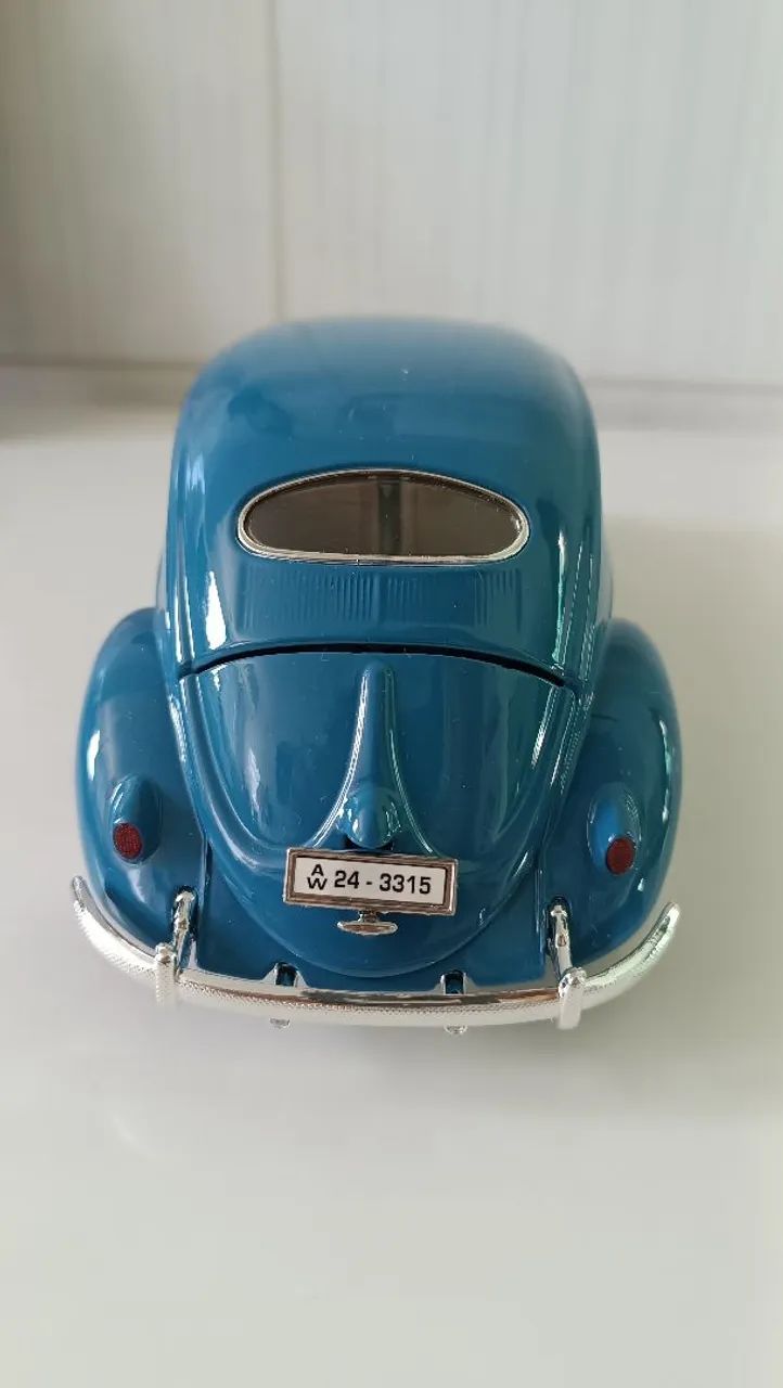 Fusca Azul  Burago 1:18 miniatura - Foto 4