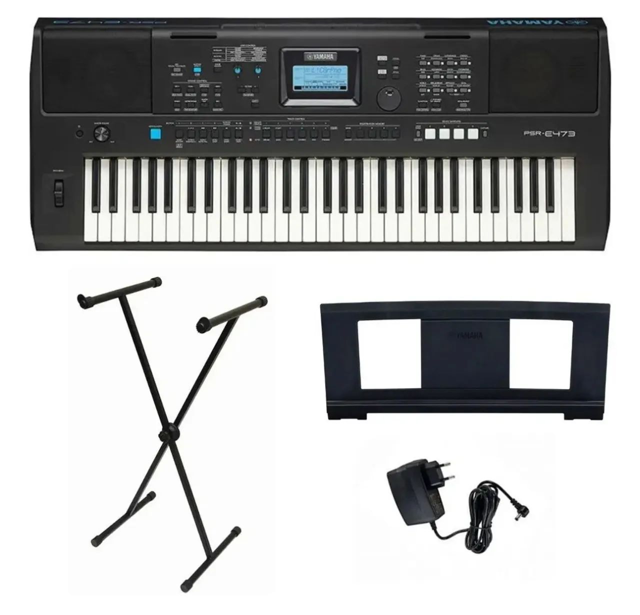 Teclado Yamaha PSR E473 Completo e novo - Foto 2