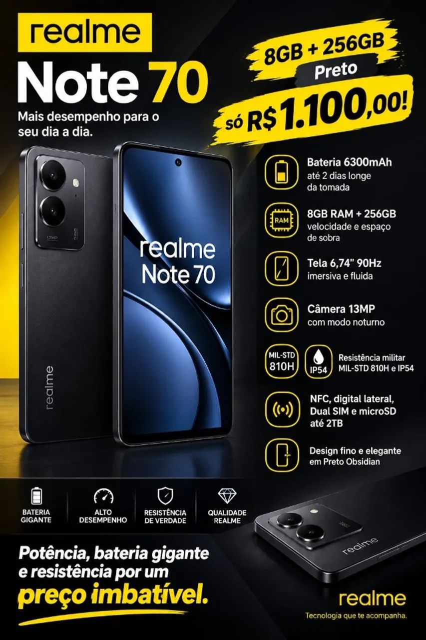 REALME NOTE 70 LACRADO!