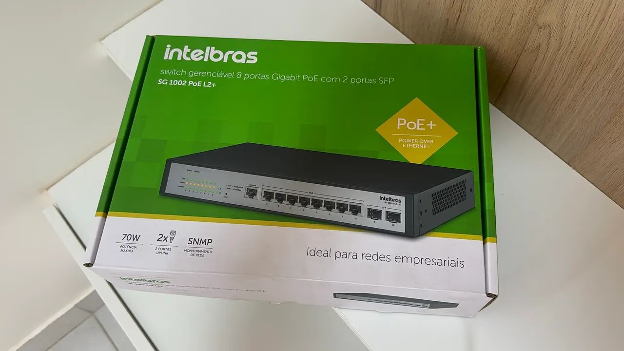 Switch Intelbras SG1002 PoE L2+ - Foto 4