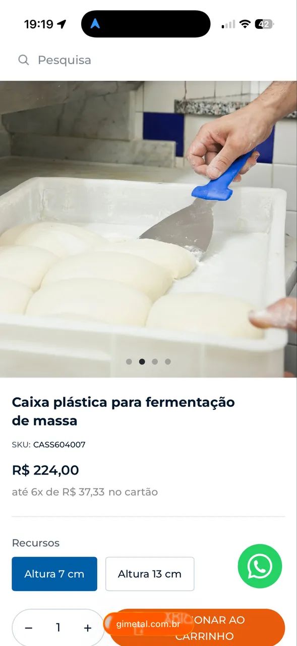 Caixa plástica gimetal com encaixe  - Foto 4