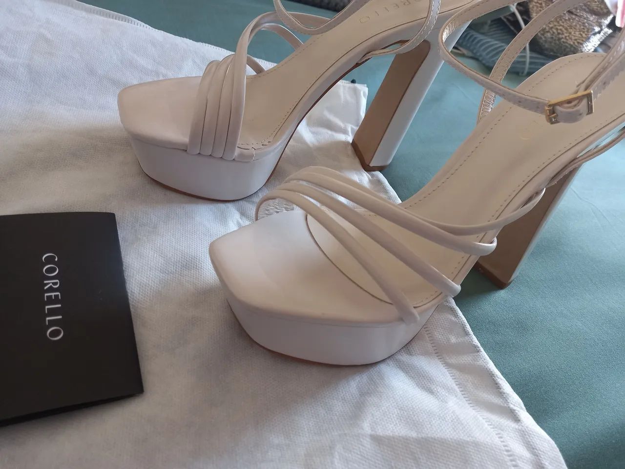 Sandália Corello off White tamanho 37 nova
