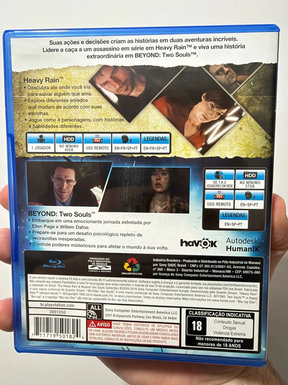 Heavy Rain e Beyond Two Souls Collection PS4  - Foto 4
