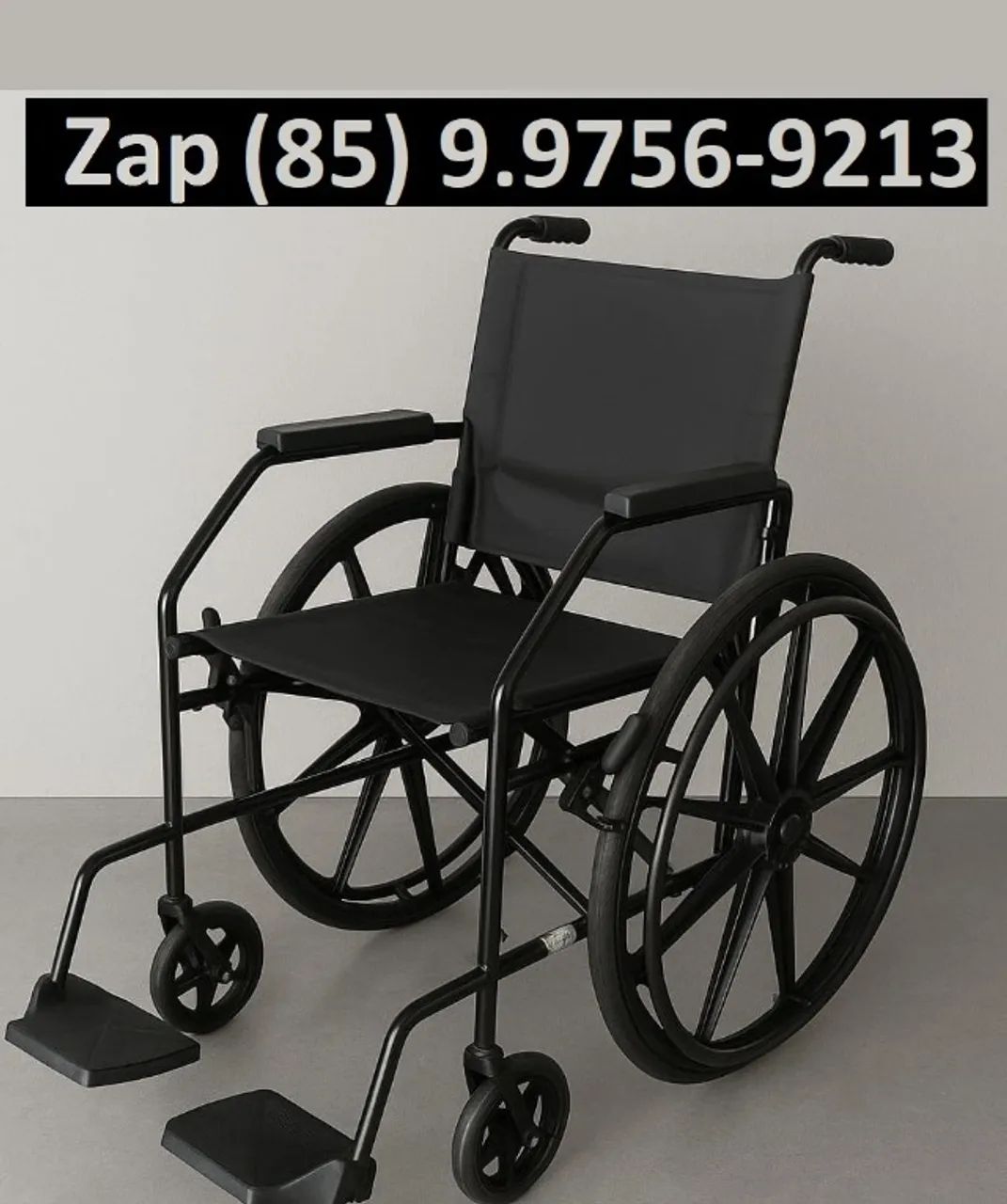 [NOVO] Cadeira de Rodas Dobrável 80kg (Entregamos Grátis em Fortaleza) Garantia!