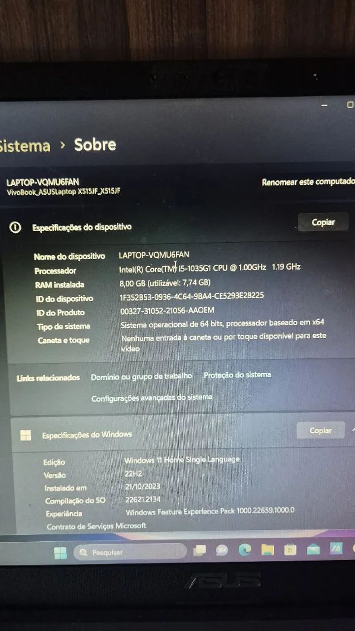 notebook asus  - Foto 2