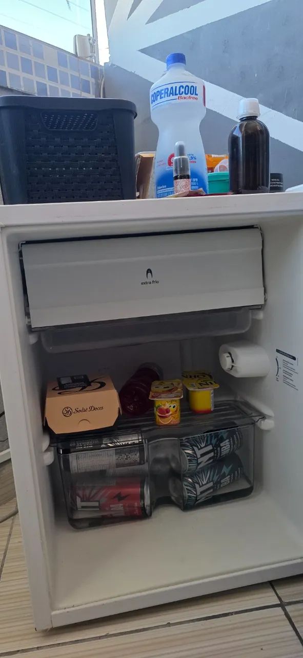 Frigobar Consul 76L Branco com Gaveta Multiuso - Foto 5