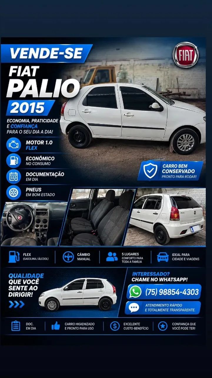 Fiat Palio Palio Celebration 1.0 Fire Flex 8V 4p 2015