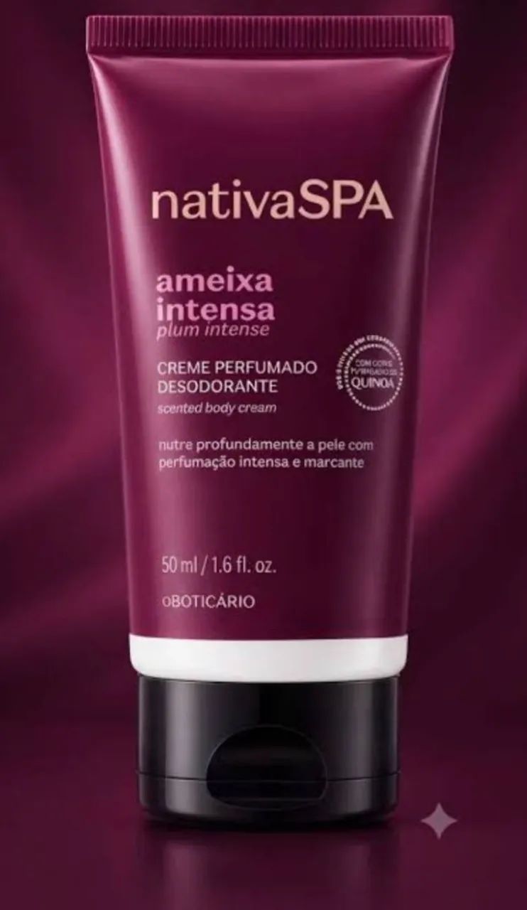 Creme perfumado Ameixa intenso e óleo de Quinoa'