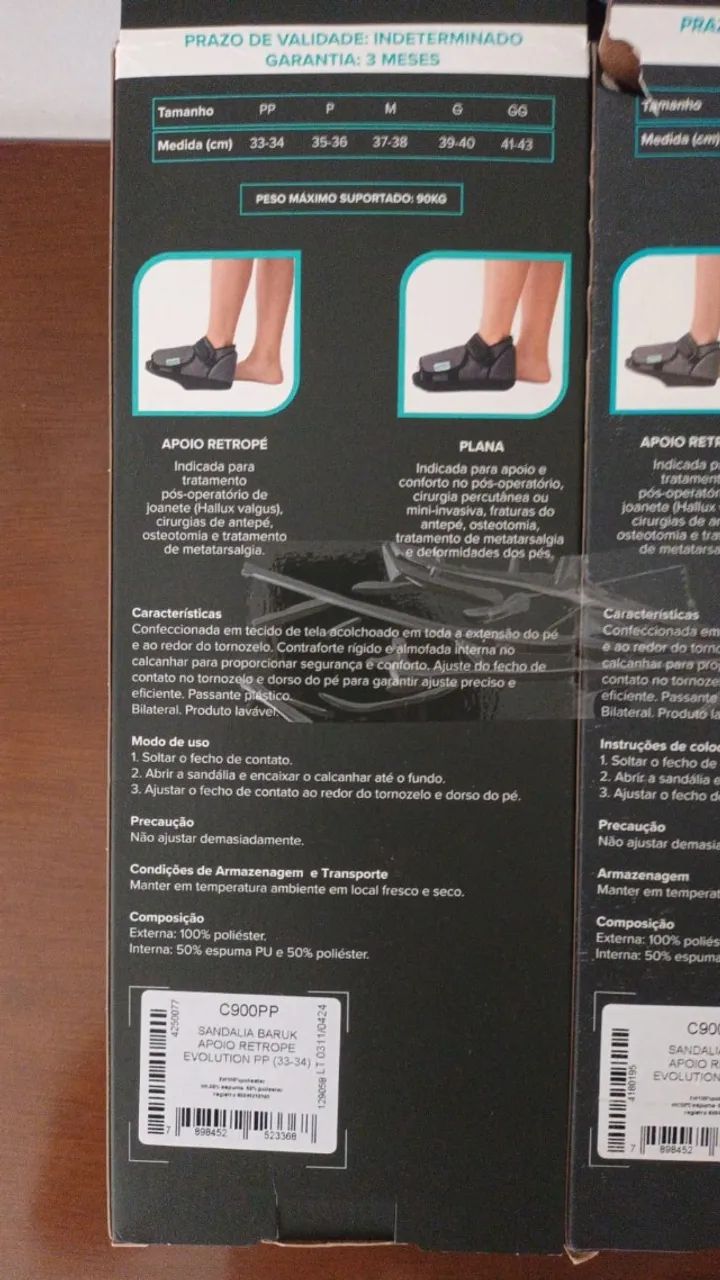 Sandália Baruk Apoio Retrope Hallux Valgo Chantal Evolution (PP) - Foto 5