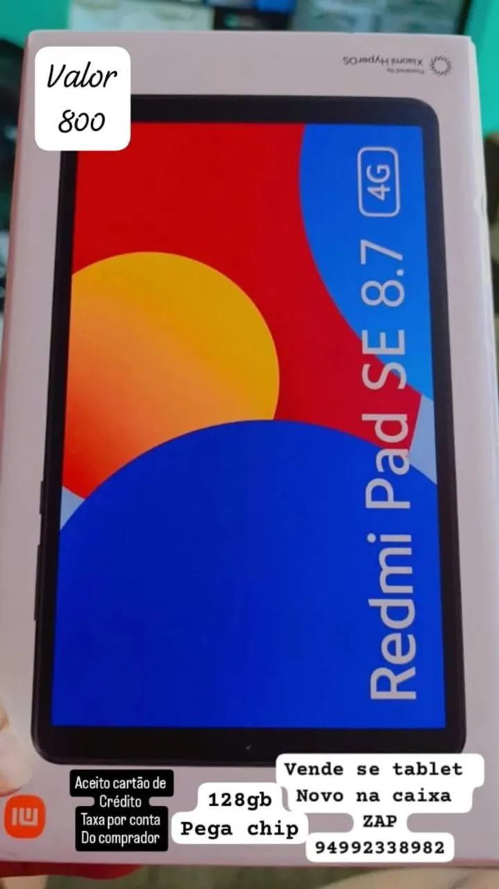 Vendo tablet redimi note nunca usado 