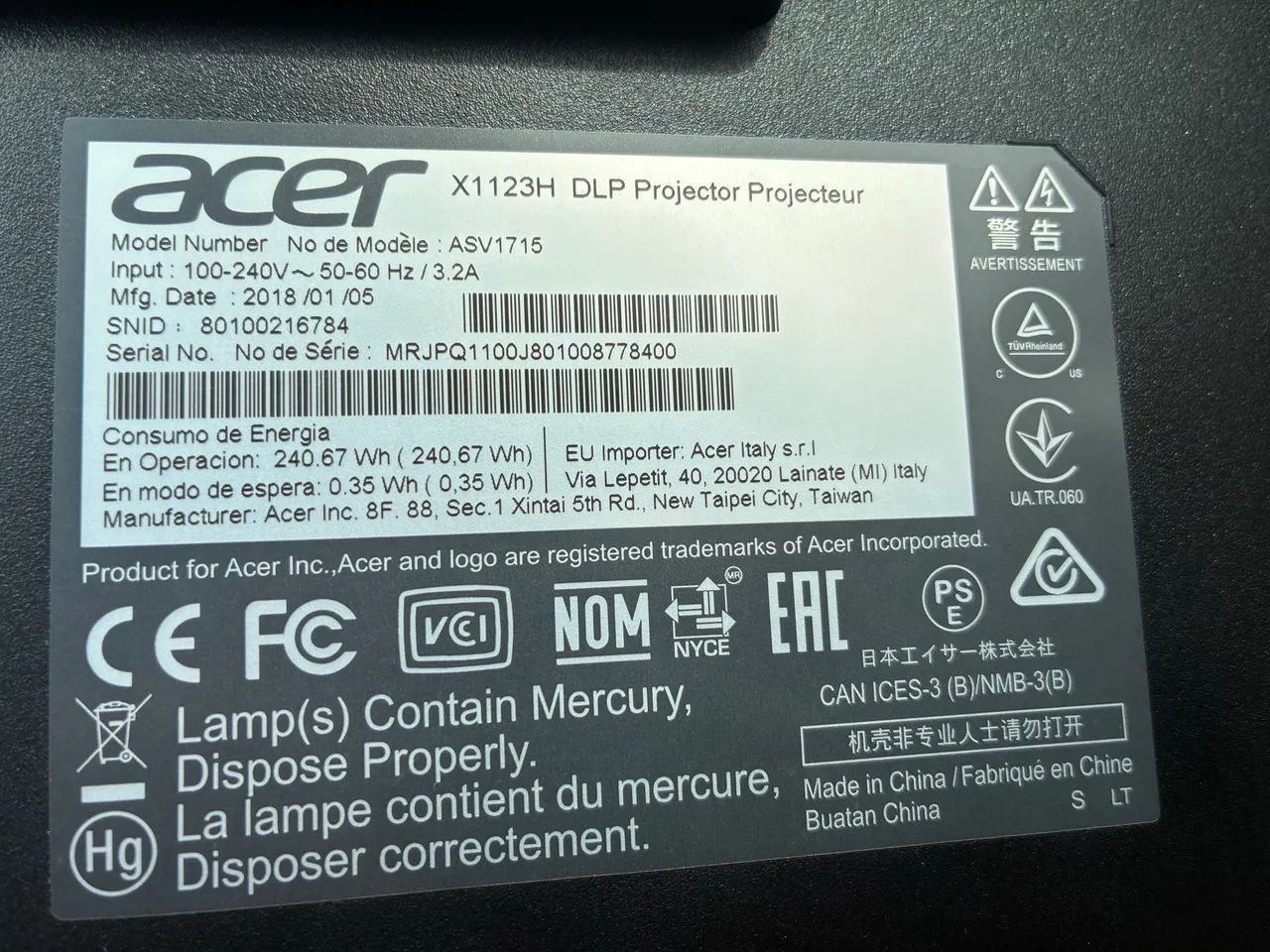 Projetor Acer  - Foto 3