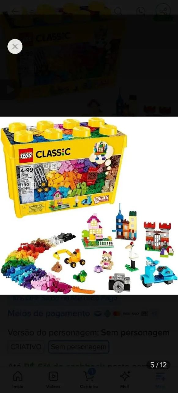 Lego classic 790 peças original  - Foto 2