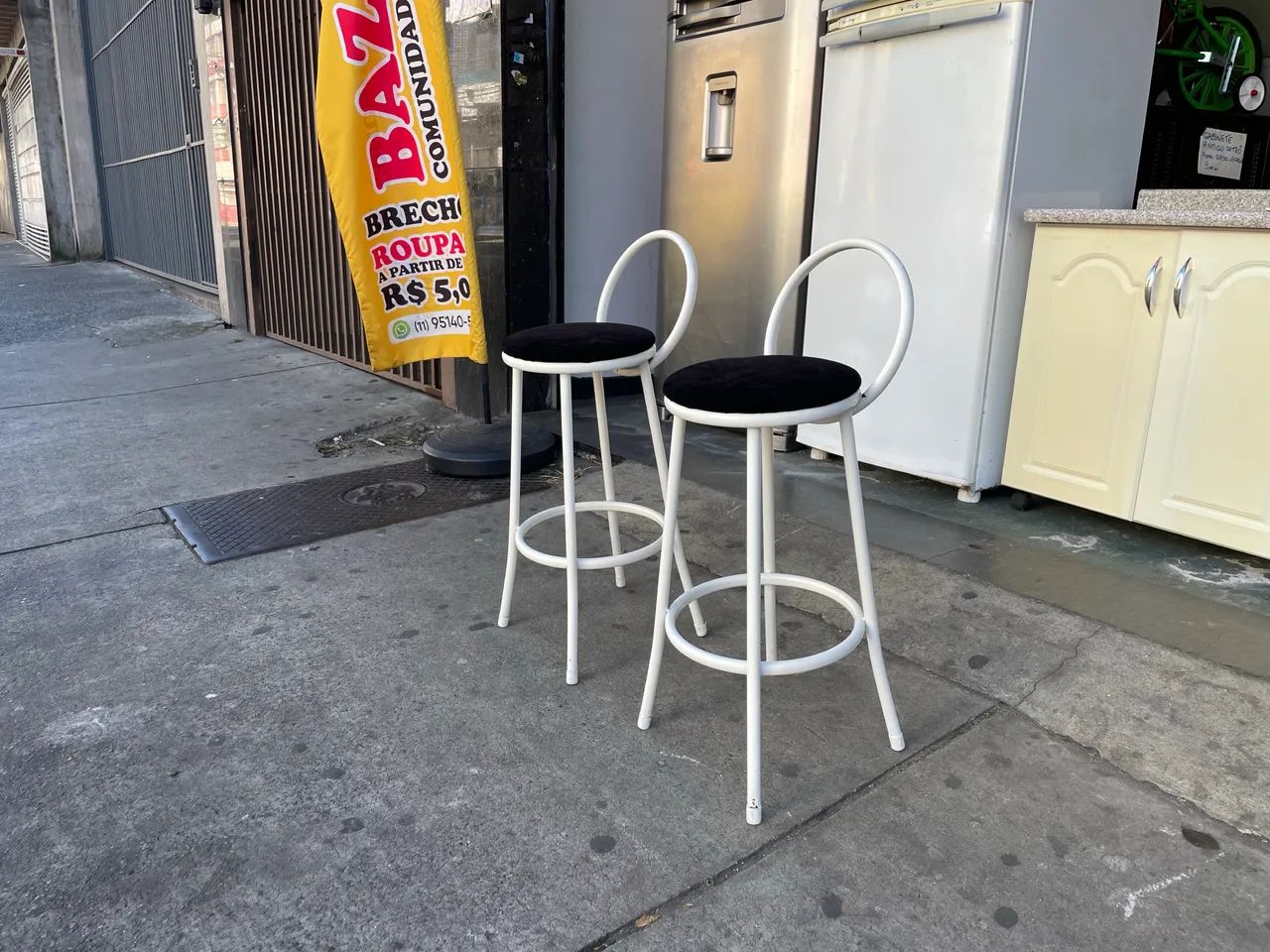 Par de Banquetas Altas com Encosto  - Foto 2