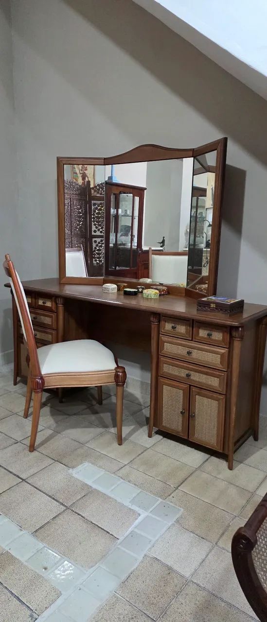 Penteadeira e cadeira luxo Parma móveis 