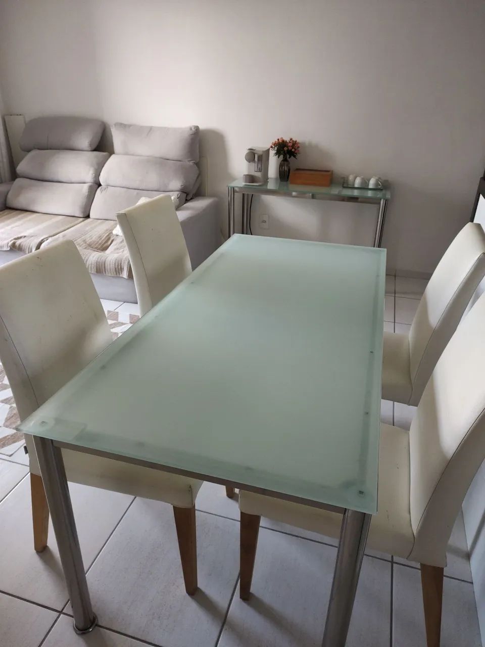 2 MESAS da TokStok!! Mesa de Jantar e Mesa de Apoio - Foto 2