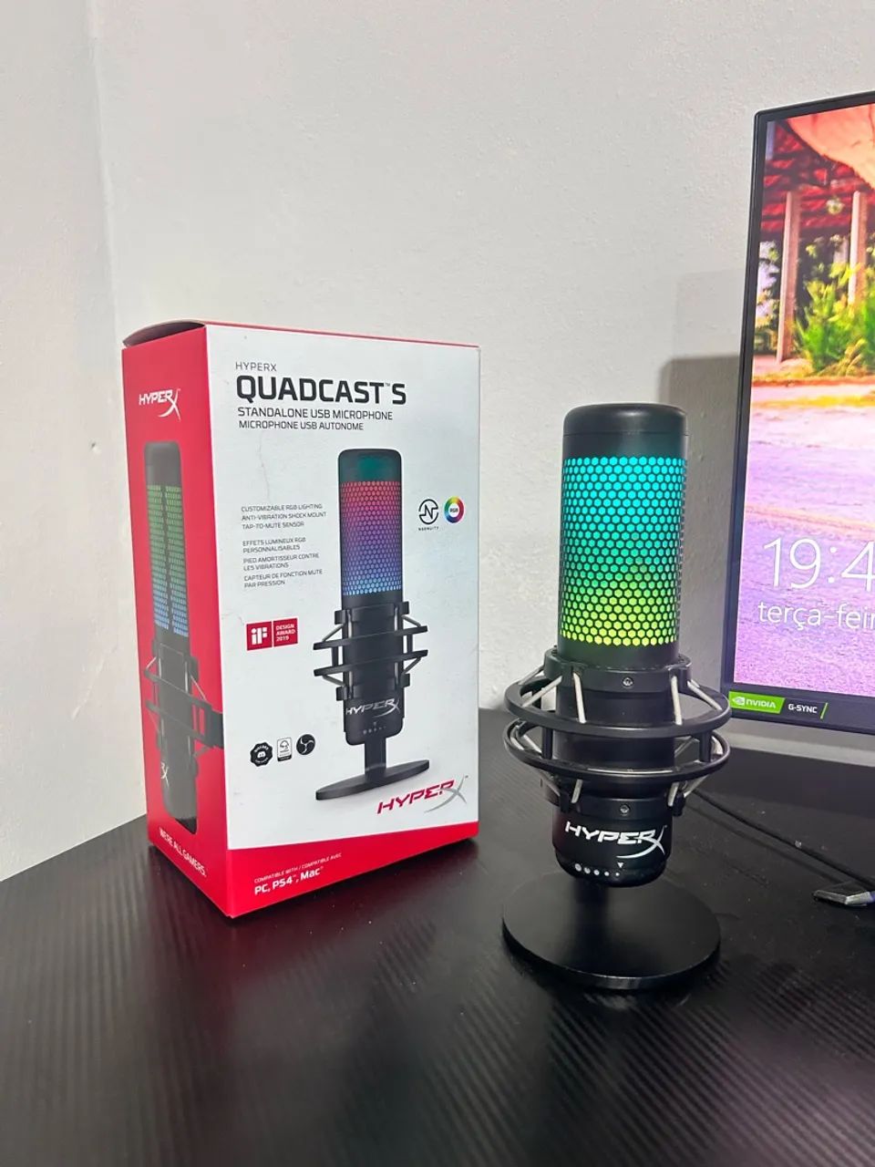 Microfone HyperX QuadCast S - Foto 2