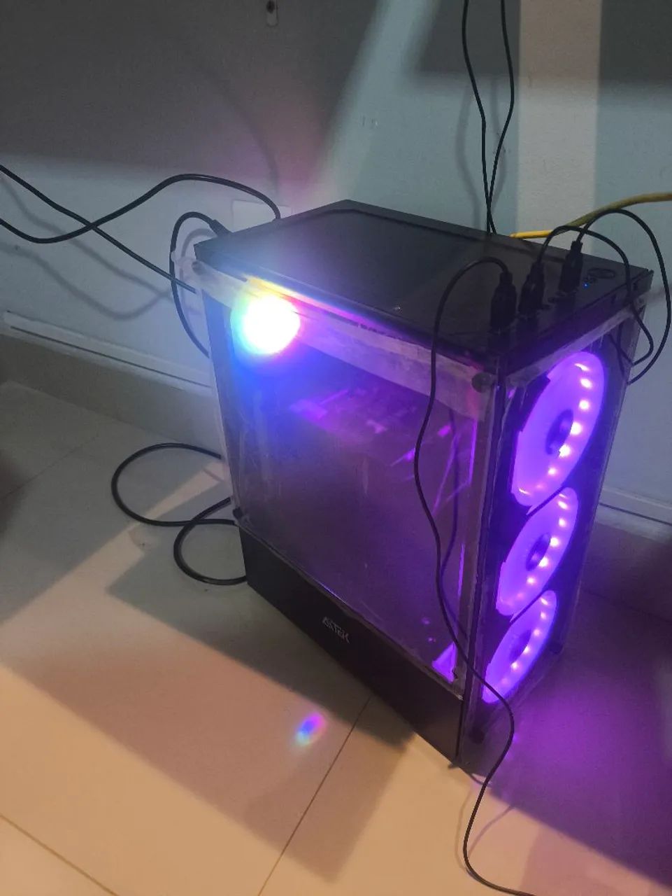 PC gamer Intel core i5 - 10400F placa de vídeo NVidia GeForce GTX 1050 (2 GB) 8 GB de RAM - Foto 2