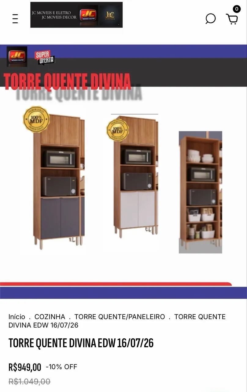 TORRE QUENTE DIVINA MDF