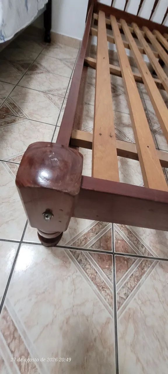 Cama madeira maciça solteiro  - Foto 4