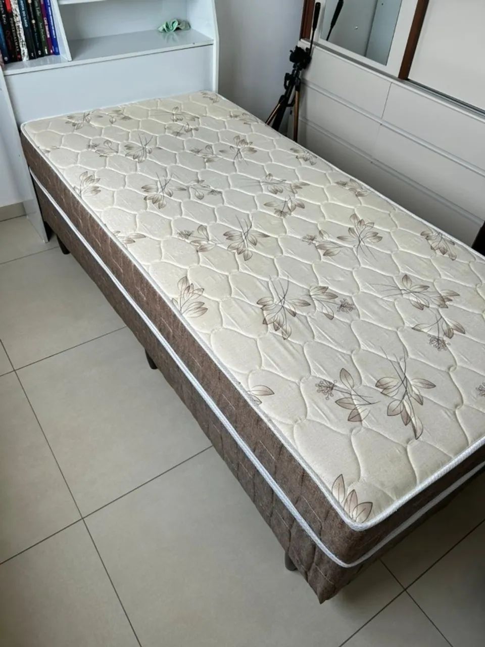 Cama Box Conjugada Solteiro Umaflex New Florença - Molas Ensacadas (Excelente Estado)