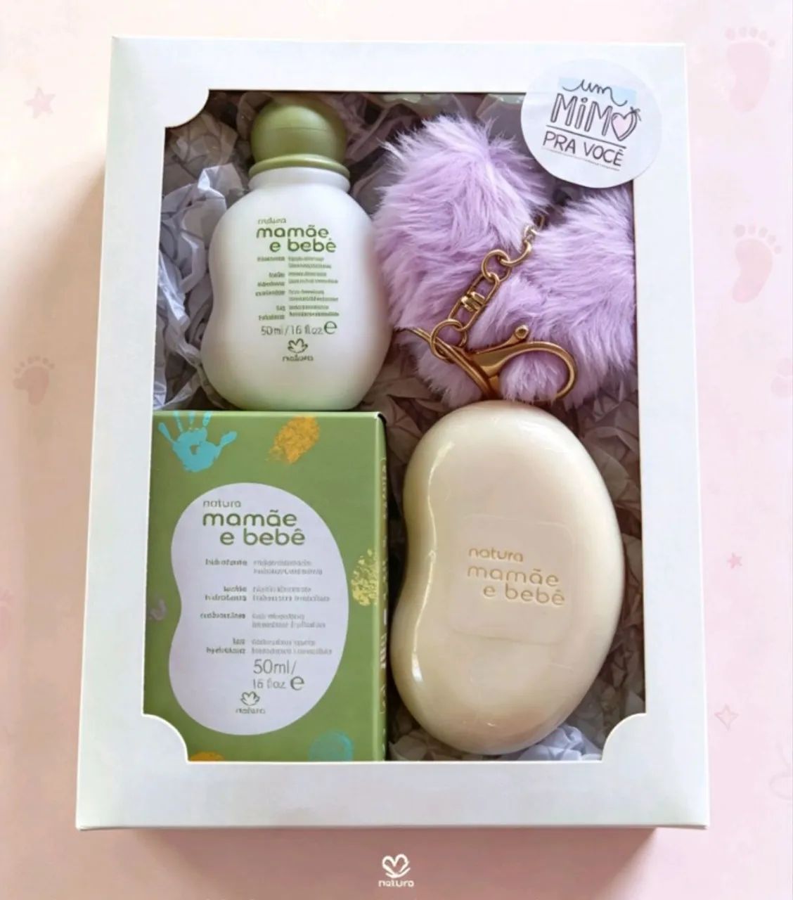 ? PRESENTE NATURA MAMÃE E BEBÊ NA CAIXINHA COM VISOR  - Foto 4