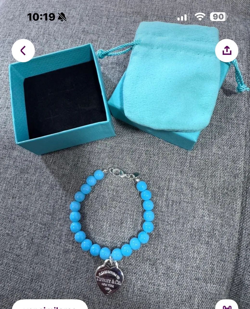 Pulseira prata com pedra amazonita natural  - Foto 5