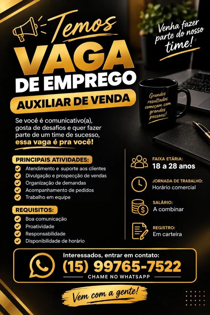 Auxiliar de venda