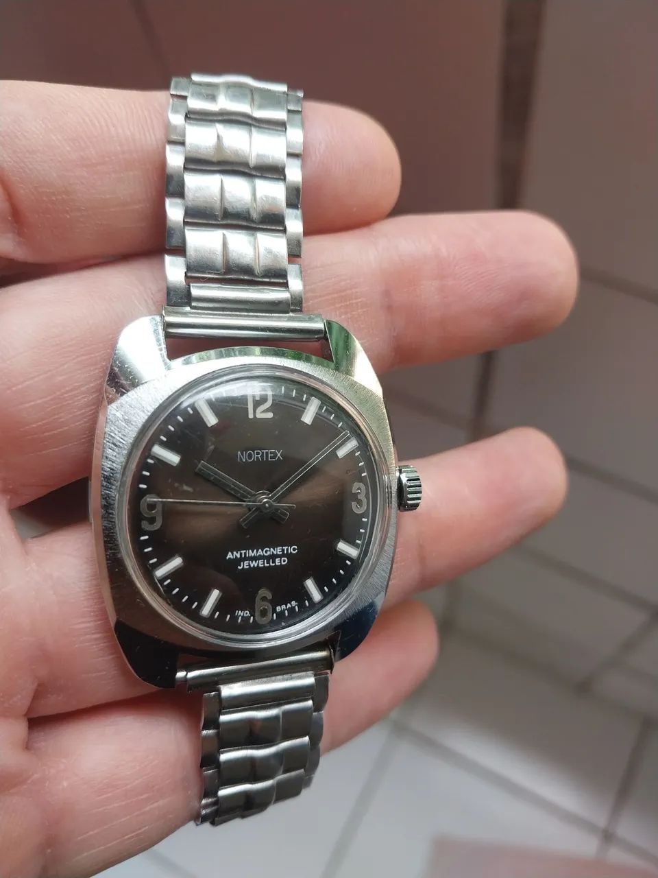 Relógio Nortex mecânico anos 70 - Foto 2
