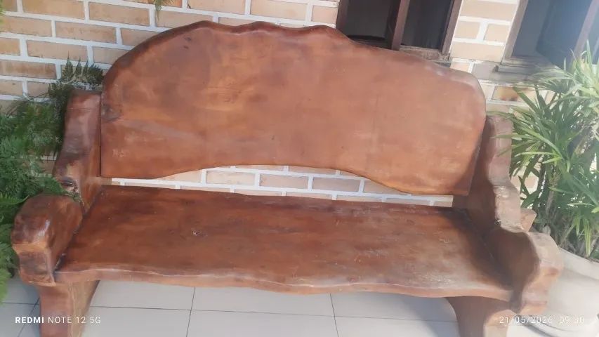Sofá madeira rustico  largura 1,70cm - Foto 2