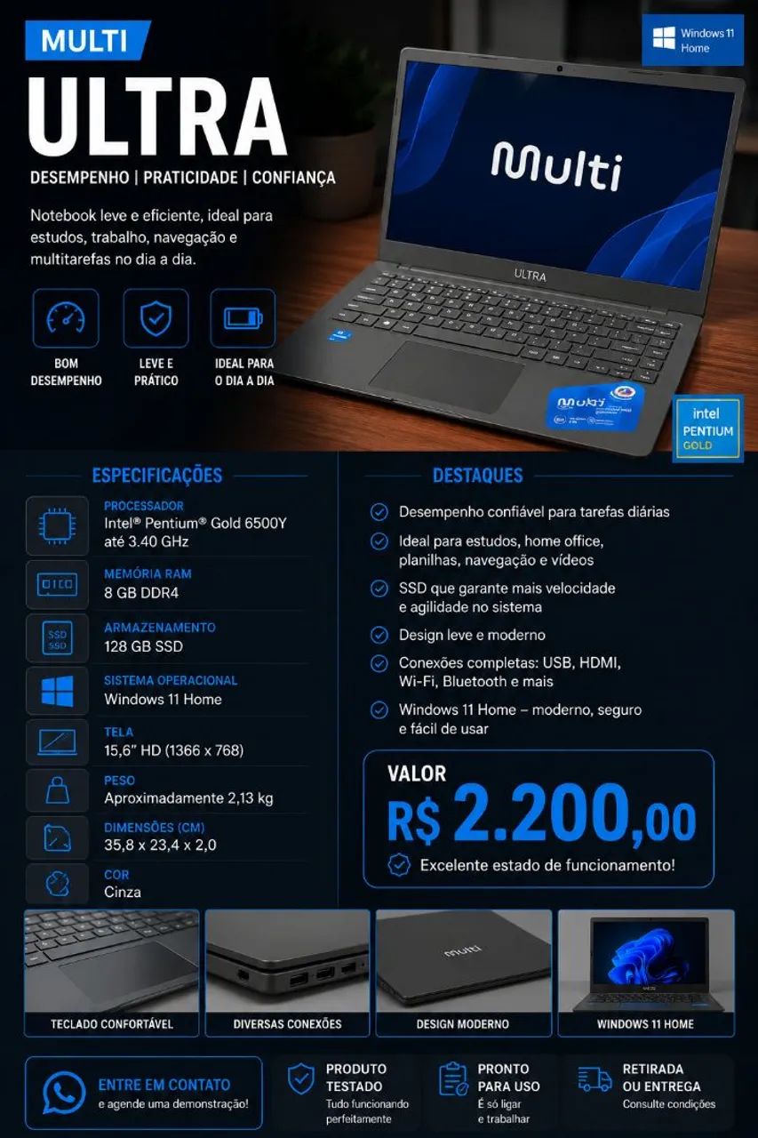 Notebook NOVO