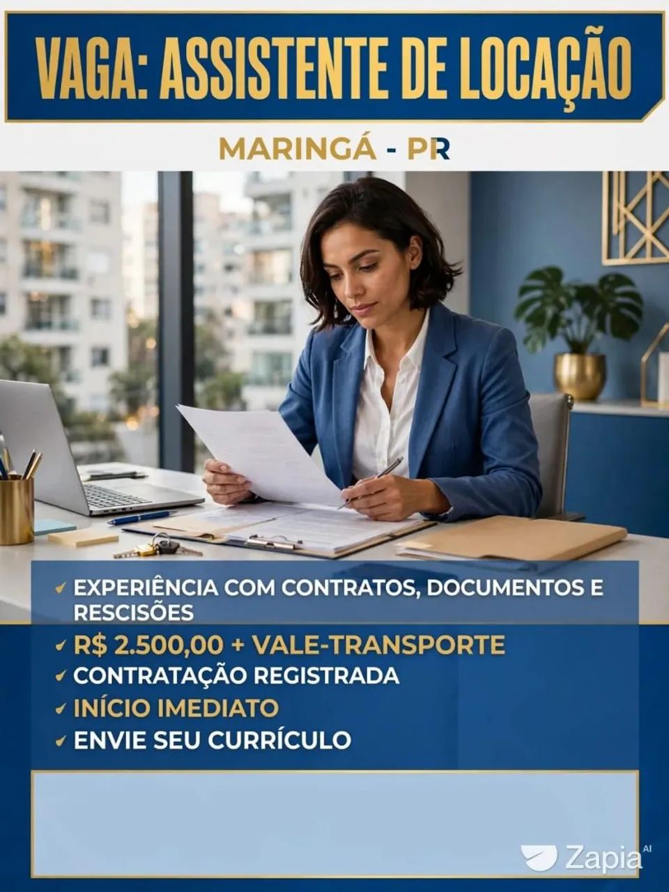 ASSISTENTE DE LOCAÇÃO | MARINGÁ/PR