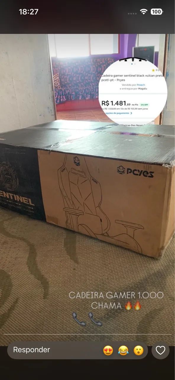 Monitor Gamer 144hz 24 POLEGADAS + CADEIRA GAMER - Foto 2