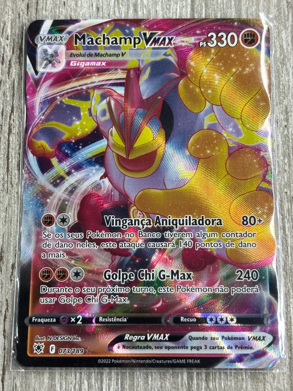 Carta Pokémon Machamp  v-max
