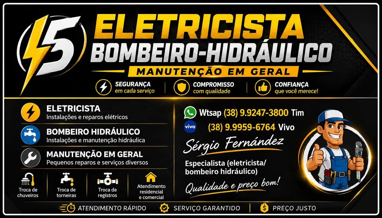 Eletricista Bombeiro serviço