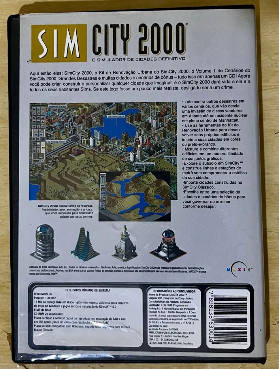 SimCity 2000 - CD com case - Foto 2