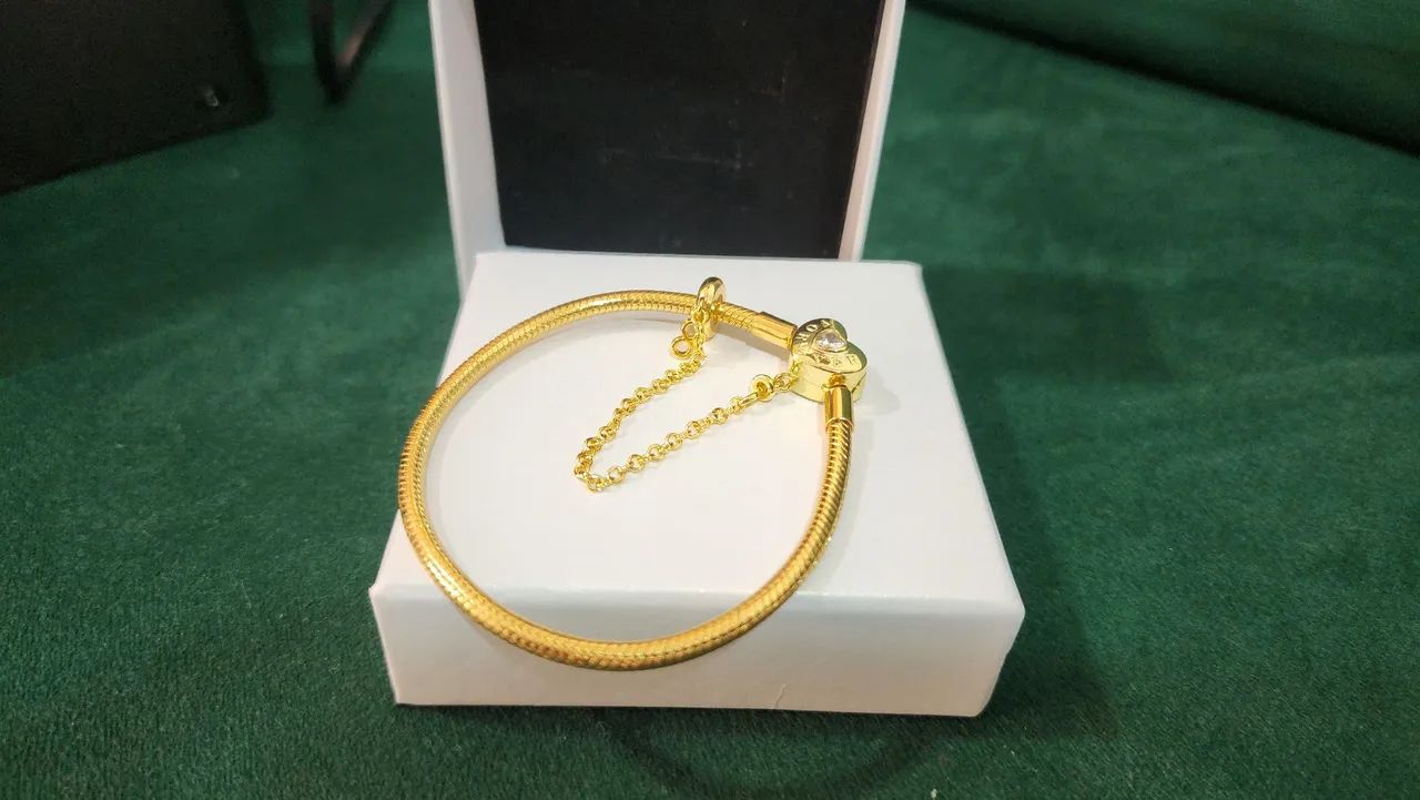 Pulseira de prata 925 com banho de ouro