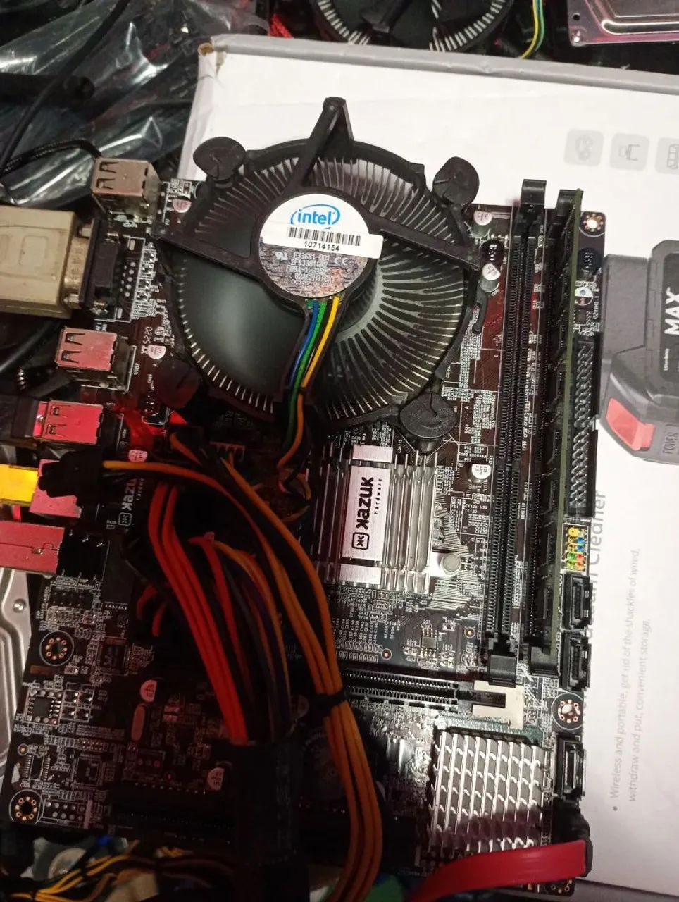 Kit placa mãe 775 ddr3 core 2 duo funcionando perfeitamente 