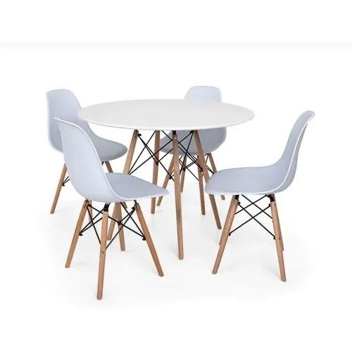 Conjunto Mesa Eames + 4 Cadeiras