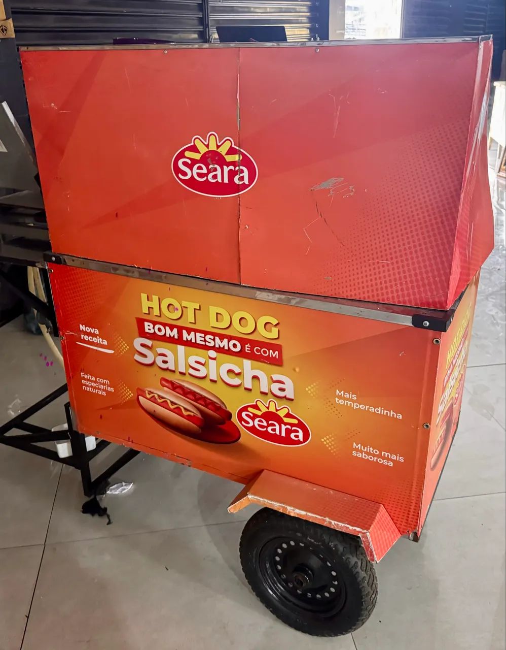 Carrinho de cachorro quente e lanches prensados  - Foto 4