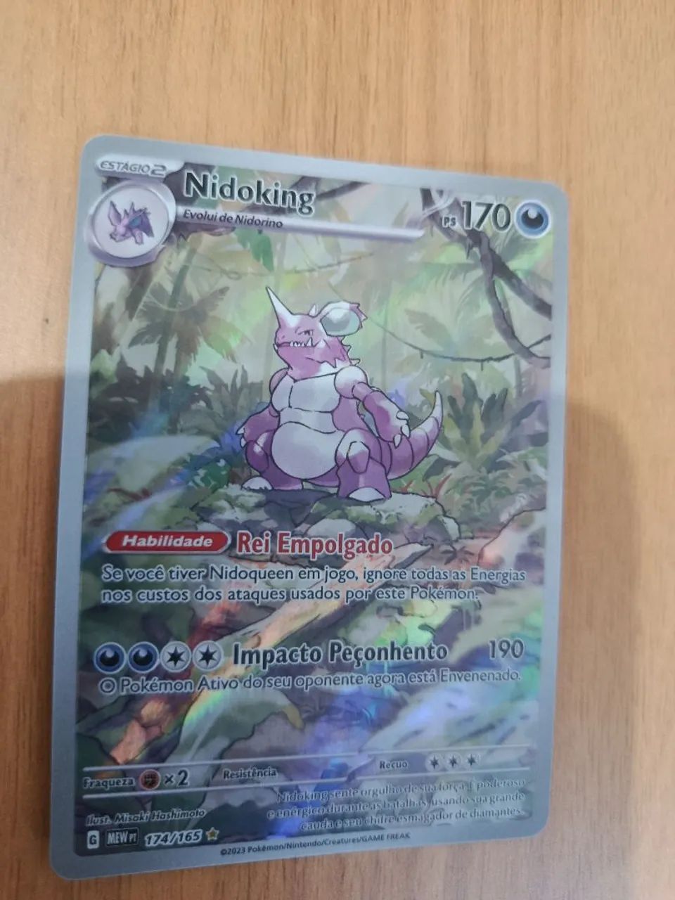 Carta pokémon | Nidoking (174/165) Full art - Foto 3
