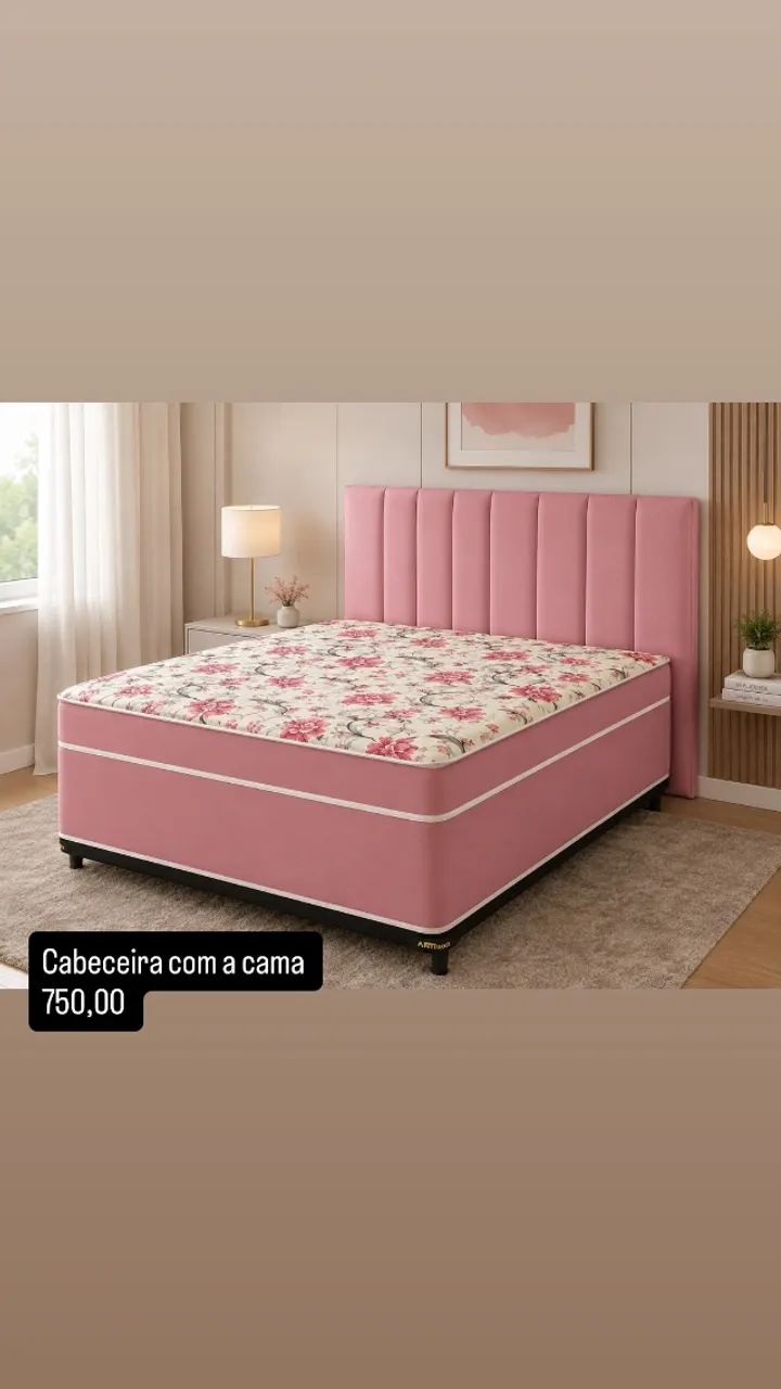 CABECEIRA COM CAMA CASAL 